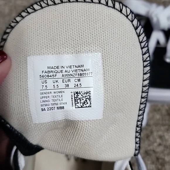 Converse Black Platform Sneakers - Picture 6 of 6